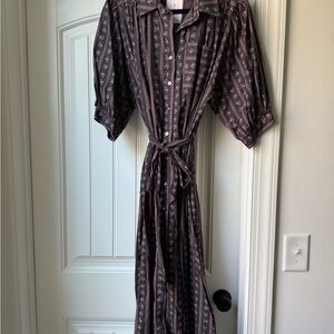 Women's Button-Front Midi Dress